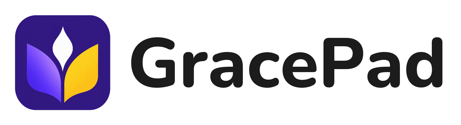The GracePad app icon beside the name GracePad in dark text.